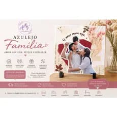Azulejo Personalizado Família | Casa | Decoração | Frases | Presente Criativo