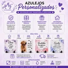 AZULEJO PERSONALIZADO DIA DAS MÃES | PRESENTE CRIATIVO | DIA DAS MÃES
