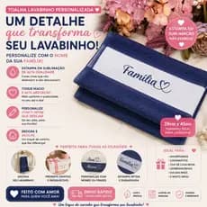 Toalhinha Personalizada | Todos os Temas | Nome, Logo, Personagens e Empresas