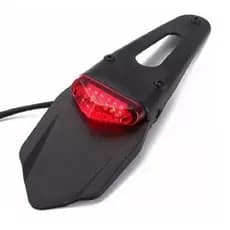 Lanterna Traseira Led Rabeta Moto Cross Trilha Universal