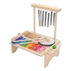 Brinquedo Pedagógico Montessori Banda Musical Com 8 Notas