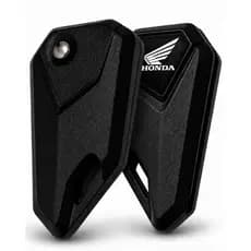 Chave Canivete Para Moto Honda Titan Fan 160 Xre Bross CB300 Start Sahara + Logo Preto