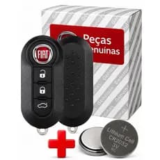 Chave Fiat Canivete Bravo 500 Punto Strada Siena Palio Carcaça Botões Brancos + Bateria