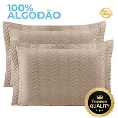 Porta Travesseiro 100% Algodão Capa de Travesseiro Matelado Com Zíper Debrum Macio Conforto Proteção