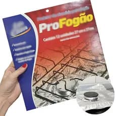 Forra Fogão Com 12 Unidades, Protetor De Fogão Em Alumínio