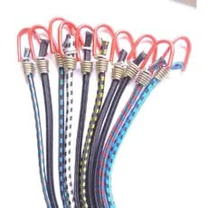 ELÁSTICO PARA BAGAGEIRO MOTO / BIKE / CARROS GANCHO ARAME 10UN DE 1,5MT COLORIDO