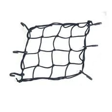 Rede Elástica Aranha Para Moto/ Bagageiro 45x45 Preta/ Vermelha
