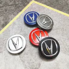 Adequado para calotas de roda Acura 69mm, calotas centrais de pneu ACURA TSX, CL, TL, MDX, RSX com logotipo de roda.