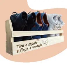 Sapateira de parede Organizador de sapatos Sapateira de madeira pinus maciça Calçados