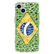 Capinha de Celular Mosaico de Brasil - Diversos Celulares -Anti Impacto