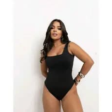 BODY REGATA DECOTE QUADRADO SUPLEX ALÇA GROSSA Moda Feminina
