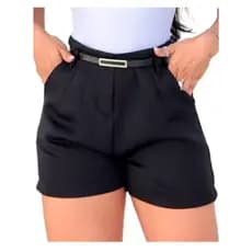Short Alfaiataria Com Cinto