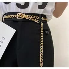 Cinto corrente feminino moda blogueira