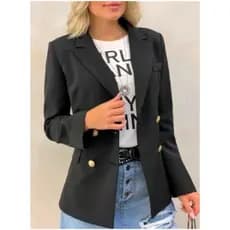 BLAZER CASACO ALFAIATARIA SOCIAL FEMININO MODA