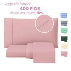 Jogo de Lençol 02 ou 03 Peças 400 Fios Vários Tamanhos Micropercal Extra Macio