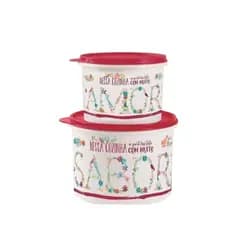 Tupperware Kit Caixas Decoradas Amor e Sabor