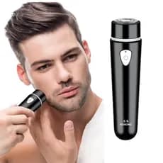 Mini Barbeador Elétrico Masculino De Viagem Barba Portátil