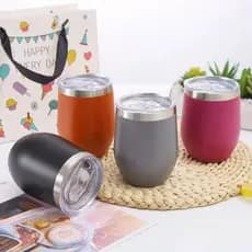 Copo Caneca Cuia Térmica Com Tampa 360ML Inox