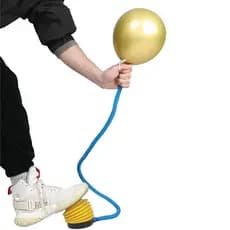 Bomba de Ar Manual Pedal Inflável Piscina Bóia Colchã Balão de Festa Anti Vazamento Portátil