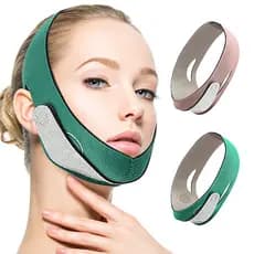 Cinta Facial Emagrecimento - Reduz Queixo Duplo e Gordura Facial, Ajustável e Confortável