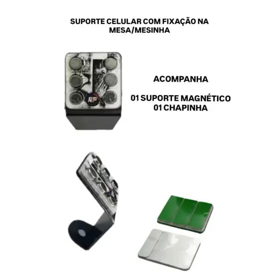 Suporte Celular Magnético Modelo Mesinha 6 ímãs para moto ( SORTIDO )
