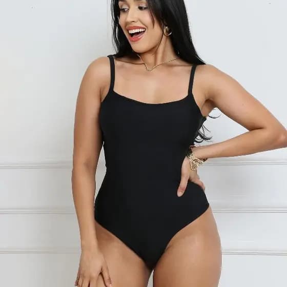 BODY FEMENINO ALCINHA COM FORRO BODY ALCA FINA SUPLEX