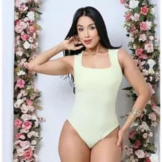 BODY FEMININO REGATA DECOTE QUADRADO ELEGANTE MELHOR DO BRAS.
