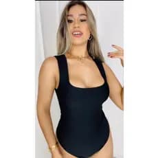 BODY FEMININO COM DECOTE QUADRADO E ALCAS GROSA SUPLEX PRIMIUM ELEGANTE