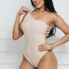 BODY FEMININO PRA FESTAS  ELEGANTE COM FIVELA TIRAS NAS  COSTAS COM BOJO