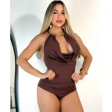 BODY FEMININO TENDENCIA DETALHE DOURADO SUPLEX