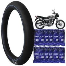 Kit 10 Câmaras de Ar Pneu Aro 18 Moto CG TITAN FAN 8454 BREMEN