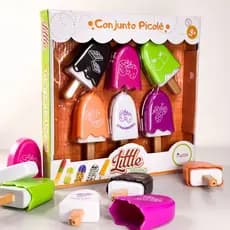 Conjunto de Picolés Brinquedo Infantil Little Home Faz de Conta e Imaginação ACG Novidade