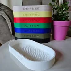 Bandeja Organizadora Lash & Brow, Lash Lifting, Brow Lamination, Lash, Brow, Organizador de Bancada, Estética, Cílios