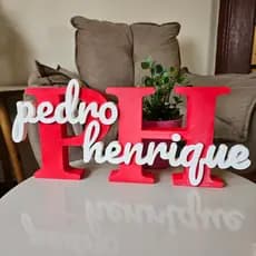 Letreiro Nome Personalizado Decorativo Infantil de Mesa Parede ou Estante