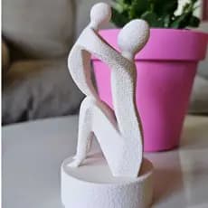 Estatueta Decorativa Amor de Mãe, Dia das Mães, Decoração Mãe e Filho(a), Presente para Mães, Decoração Moderna