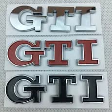 Adesivos Metálicos GTI Adequados para Volkswagen POLO Golf 6 7 Logotipo de Carro Emblema Traseiro 3D 41