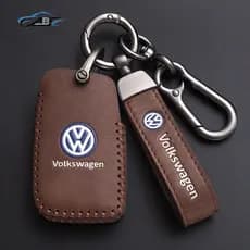 Caso chave do carro de couro para Volkswagen VW Polo Passat Golf Maggiolano Arteon Fox Gol Skoda SEAT Ibiza Tampa Remota
