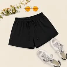 Short Feminino Tecido Duna Cintura Alta Short Casual Feminino Social Confortável com Bolso Moda Feminina