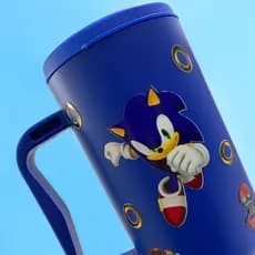 Copo com Canudo Sonic Personalizado 1200ml Em Policarbonato + Brinde ENVIO IMEDIATO !