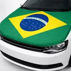 Bandeira de Capô do Brasil 150x120cm Copa do Mundo Torcida