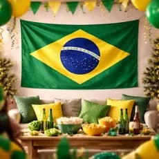 Bandeira do Brasil 150x90cm Copa do Mundo Torcida Seleção