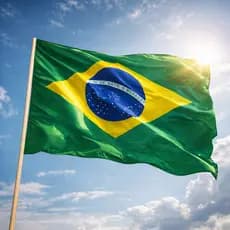 Bandeira Grande de Mastro Copa do Mundo Torcida / BRASIL
