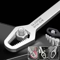 Chave Universal Boca Fixa Aço  8 A 17 mm Cabeça Dupla Torx