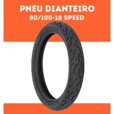 Pneu Dianteiro Titan Cg 125/150/160, dk160 dk 150, ybr factor -80/100-18 Sem Câmara