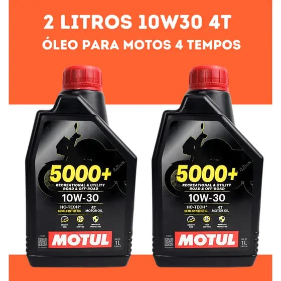 Óleo 10w-30 Motor 2 Litros Motul Semi-sintético 2 Unidade