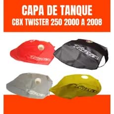Capa Do Tanque Honda Cbx 250 Twister De 2000 2001 2002 2003 2004 2005 2006 2007 2008 Com Logo