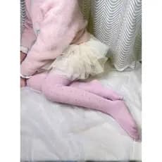 Meia Calça Com Strass Rosa bebê Infantil P Festa e Dança 8002c