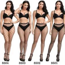 kit Meia Calça Arrastão Femininas Moda promocao
