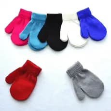 Kit 3-6 Luva lã Infantil Lisa Inverno Frio Pra recém-nascido Menino Menina lisashoutaopp