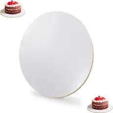 Cake Board Redondo Liso Em Mdf 3mm Confeitaria 15 e 20 cm KIT com 20